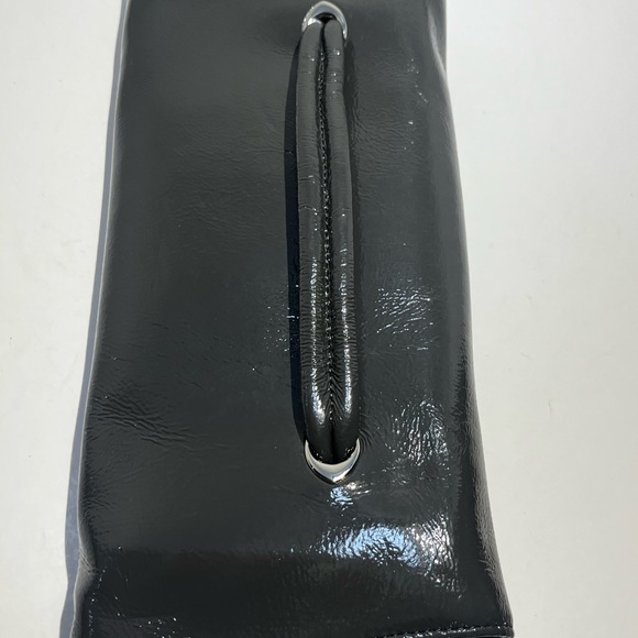 HOBO International Gray Patent Leather Clutch wallet w/ coin purse Sample Item - Picture 9 of 16